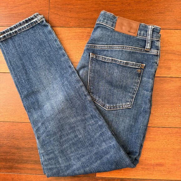 Madewell The High Rise Slim Crop Boyjean Size 28 Medium wash - Picture 4 of 8